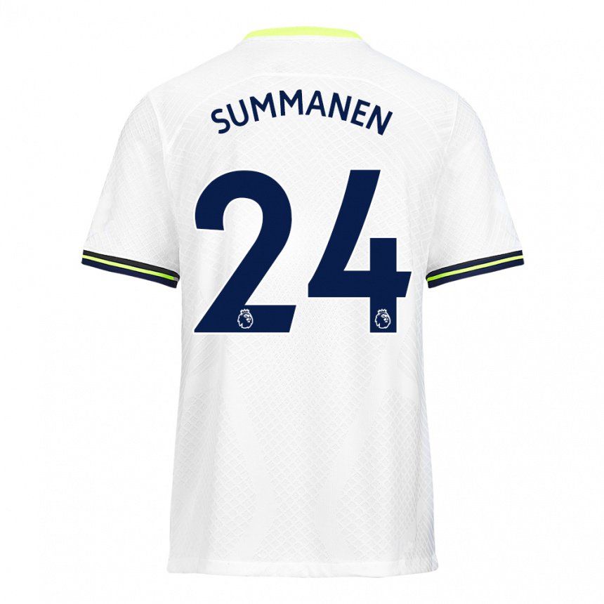 Herren Eveliina Summanen #24 Weiß Grün Heimtrikot Trikot 2022/23 T-shirt Belgien