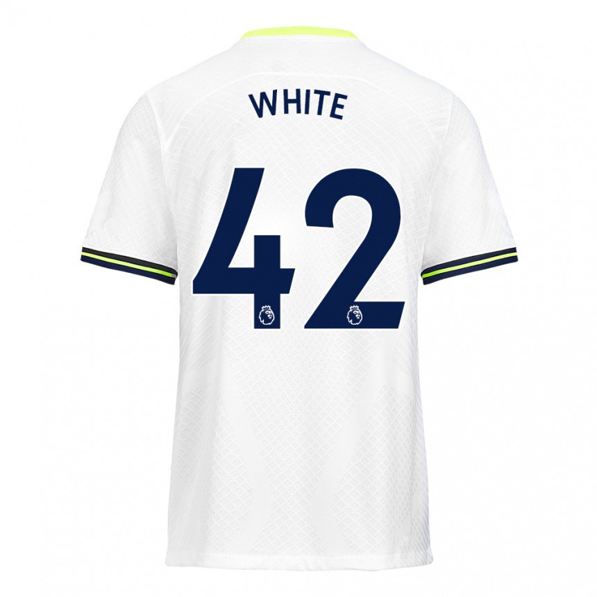 Herren Harvey White #42 Weiß Grün Heimtrikot Trikot 2022/23 T-shirt Belgien