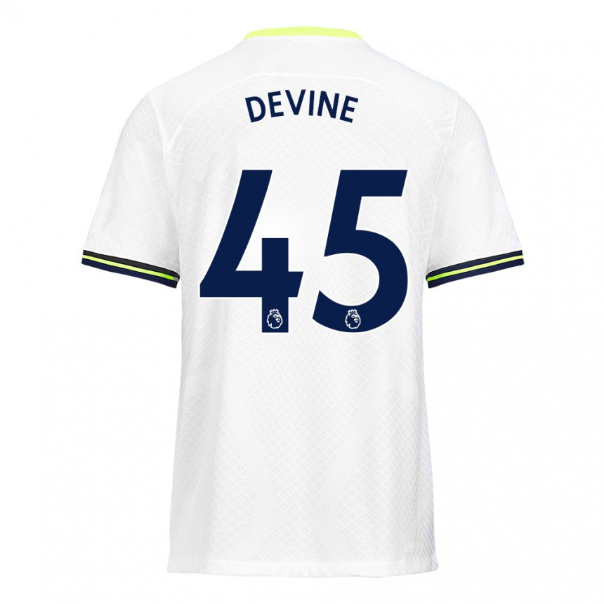 Herren Alfie Devine #45 Weiß Grün Heimtrikot Trikot 2022/23 T-shirt Belgien