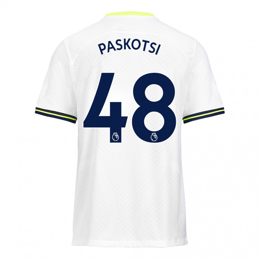Herren Maksim Paskotsi #48 Weiß Grün Heimtrikot Trikot 2022/23 T-shirt Belgien