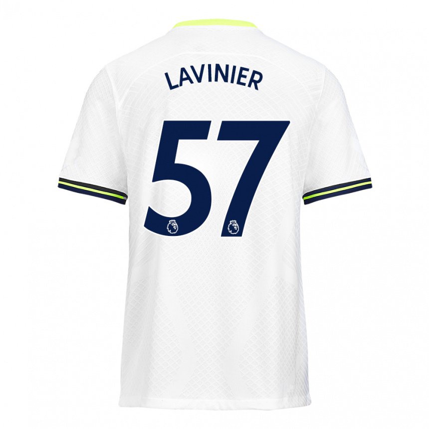 Herren Marcel Lavinier #57 Weiß Grün Heimtrikot Trikot 2022/23 T-shirt Belgien