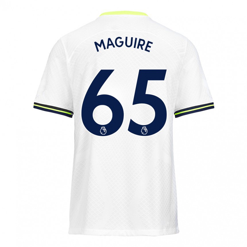 Homme Maillot Aaron Maguire #65 Blanc Vert Tenues Domicile 2022/23 T-shirt Belgique