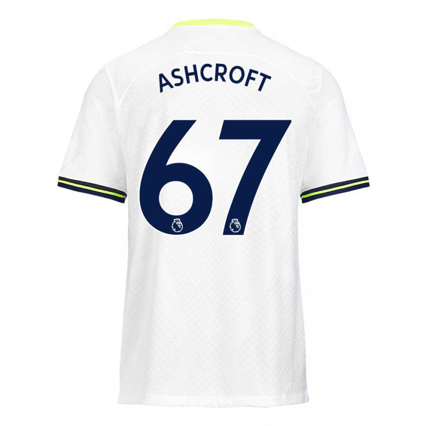Herren Tyrell Ashcroft #67 Weiß Grün Heimtrikot Trikot 2022/23 T-shirt Belgien