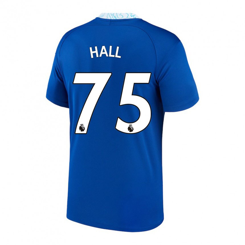 Herren Lewis Hall #75 Dunkelblau Heimtrikot Trikot 2022/23 T-shirt Belgien