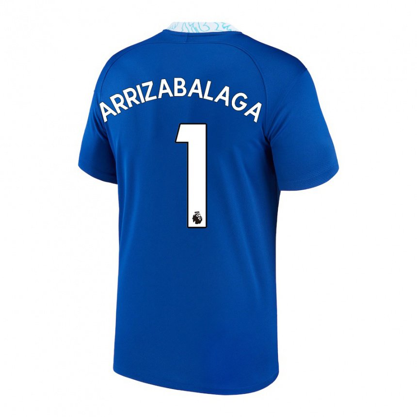 Herren Kepa Arrizabalaga #1 Dunkelblau Heimtrikot Trikot 2022/23 T-shirt Belgien