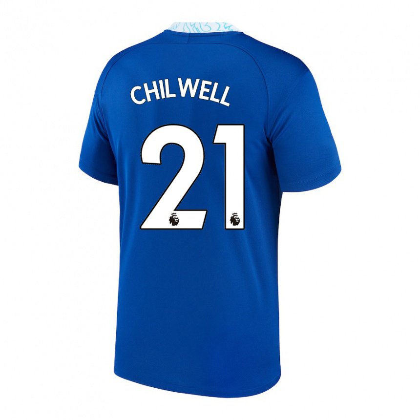 Herren Ben Chilwell #21 Dunkelblau Heimtrikot Trikot 2022/23 T-shirt Belgien