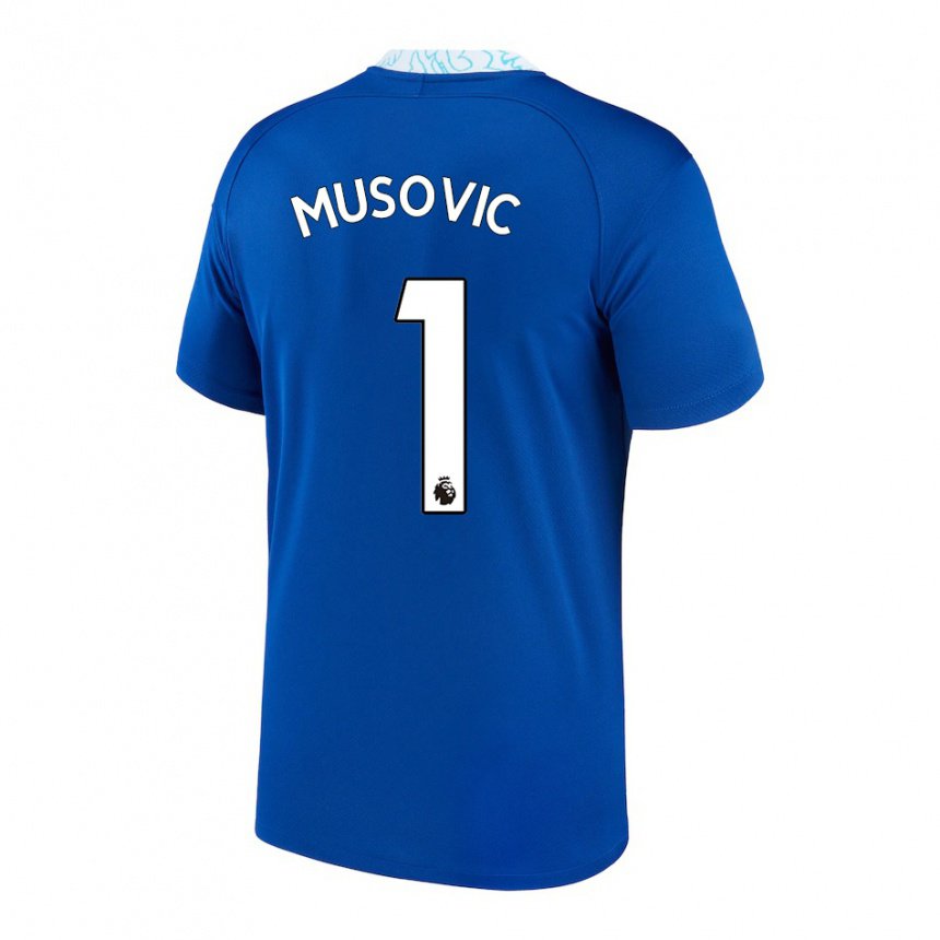 Herren Zecira Musovic #1 Dunkelblau Heimtrikot Trikot 2022/23 T-shirt Belgien