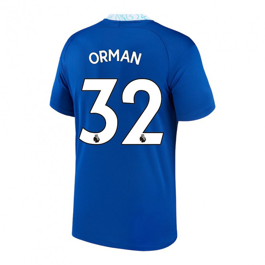 Herren Emily Orman #32 Dunkelblau Heimtrikot Trikot 2022/23 T-shirt Belgien