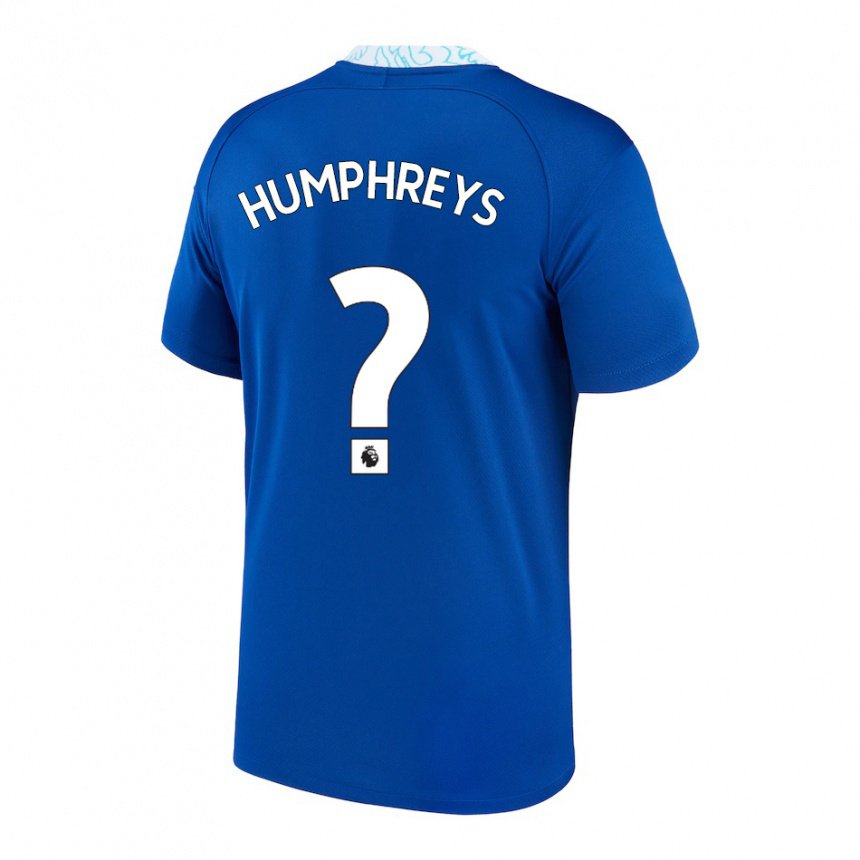 Homme Maillot Bashir Humphreys #0 Bleu Foncé Tenues Domicile 2022/23 T-shirt Belgique