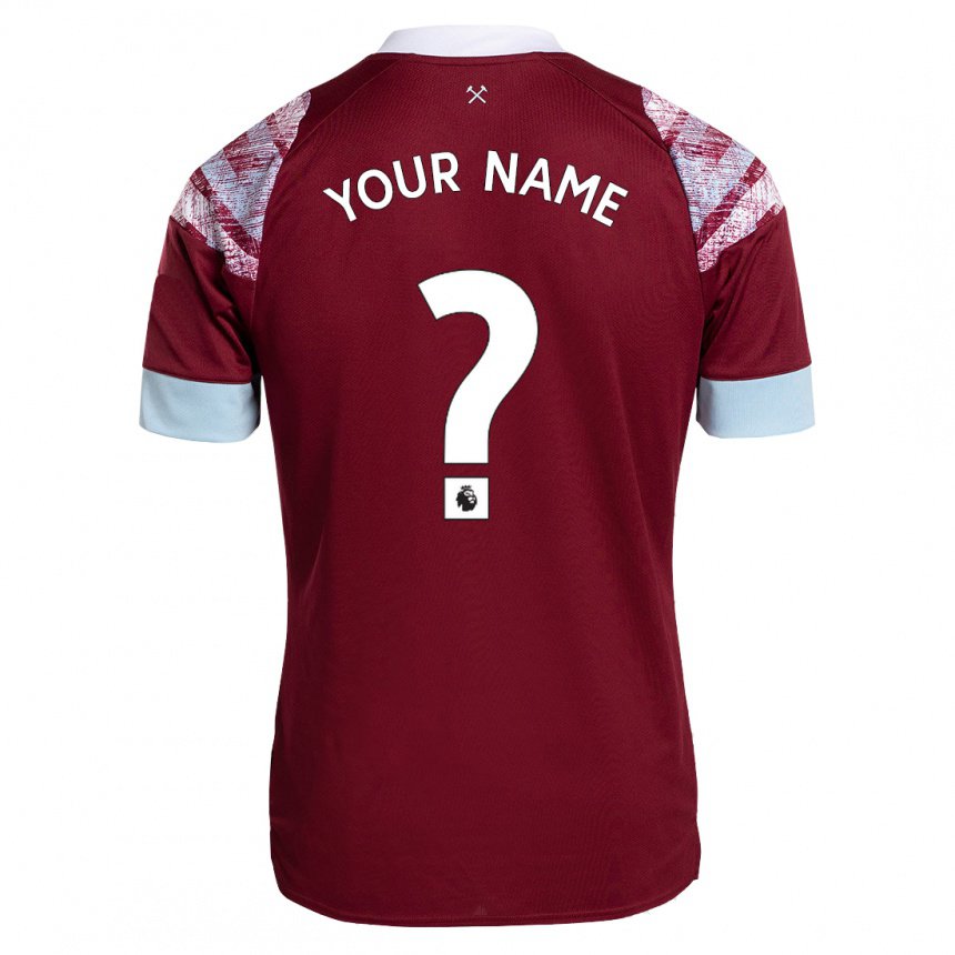 Herren Ihren Namen #0 Rotwein Heimtrikot Trikot 2022/23 T-shirt Belgien
