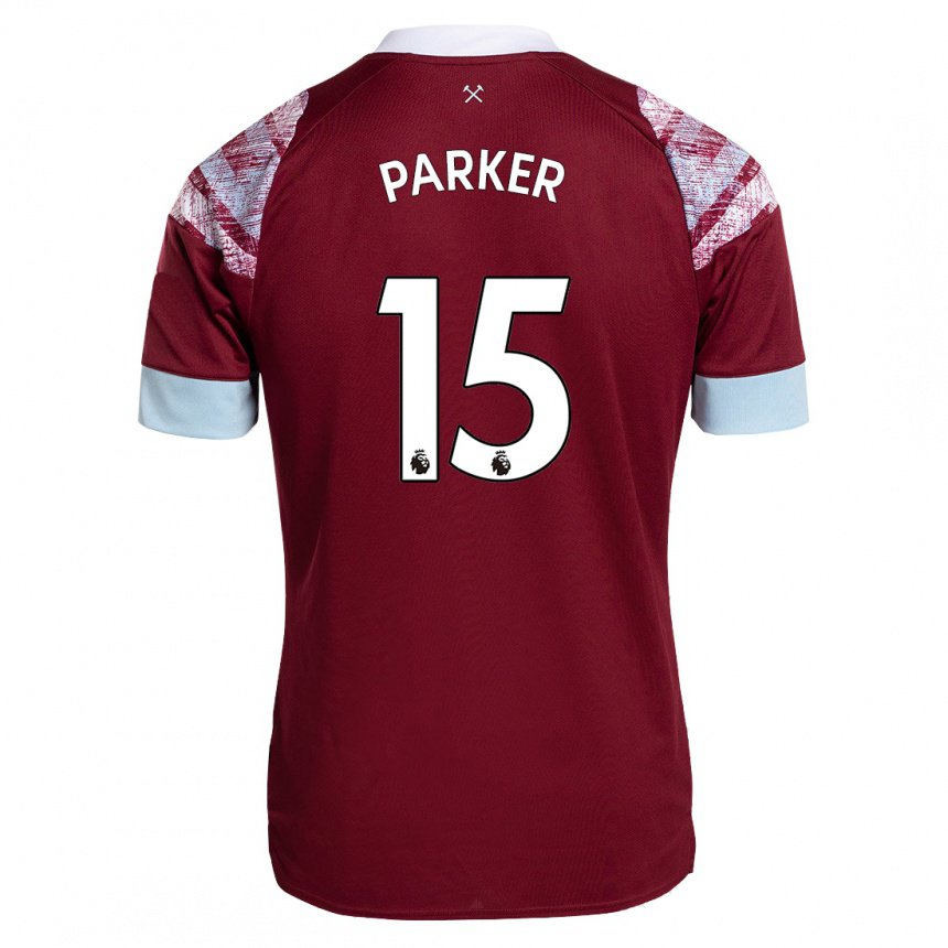 Herren Lucy Parker #15 Rotwein Heimtrikot Trikot 2022/23 T-shirt Belgien