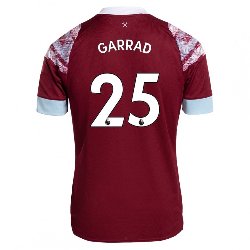 Herren Grace Garrad #25 Rotwein Heimtrikot Trikot 2022/23 T-shirt Belgien