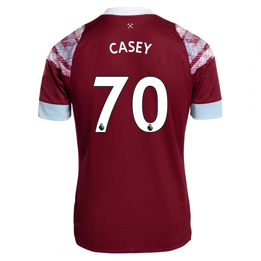 Herren Kaelan Casey #70 Rotwein Heimtrikot Trikot 2022/23 T-shirt Belgien