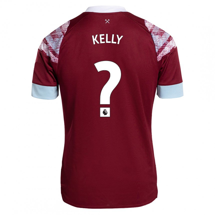 Herren Patrick Kelly #0 Rotwein Heimtrikot Trikot 2022/23 T-shirt Belgien