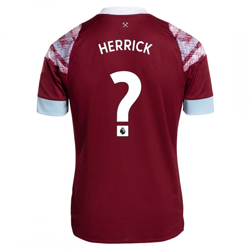 Herren Finlay Herrick #0 Rotwein Heimtrikot Trikot 2022/23 T-shirt Belgien