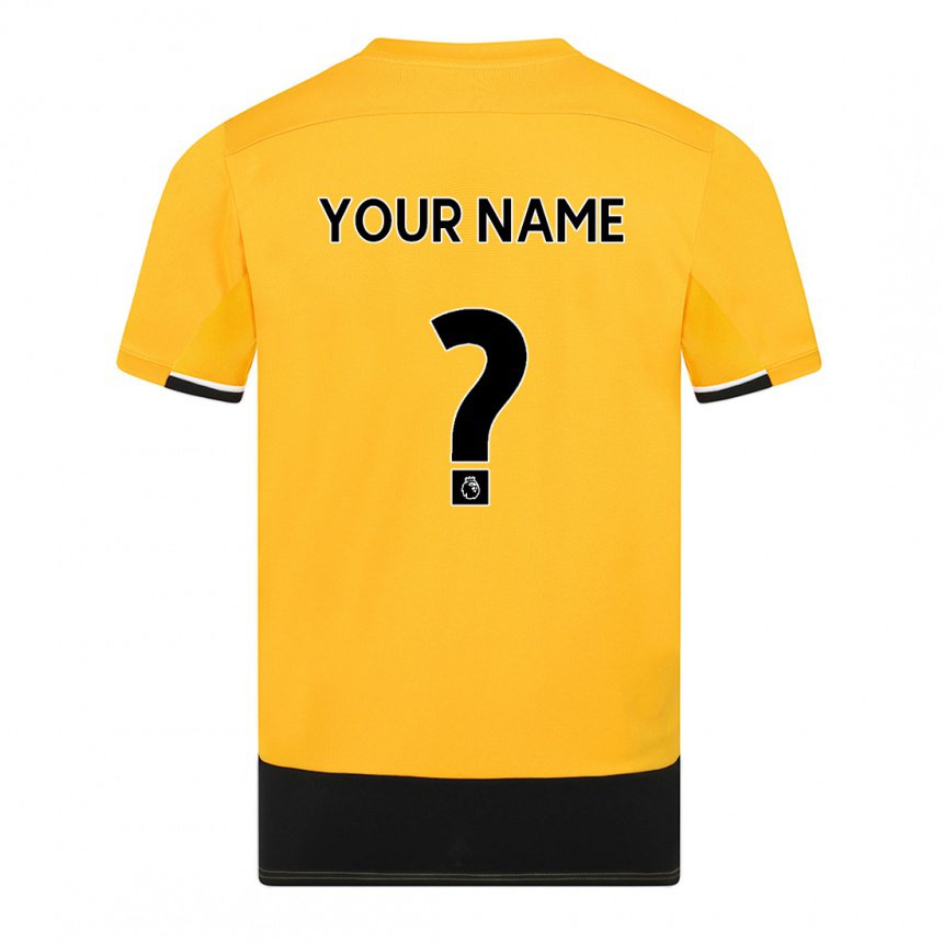 Herren Ihren Namen #0 Gelb Schwarz Heimtrikot Trikot 2022/23 T-shirt Belgien