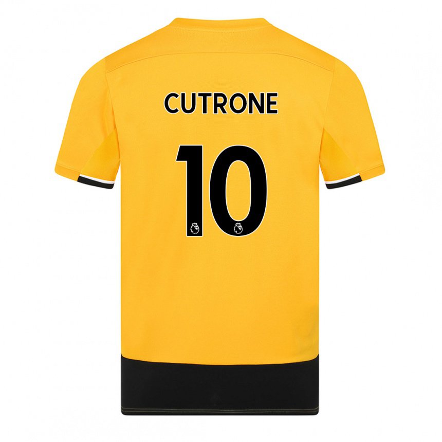 Herren Patrick Cutrone #10 Gelb Schwarz Heimtrikot Trikot 2022/23 T-shirt Belgien