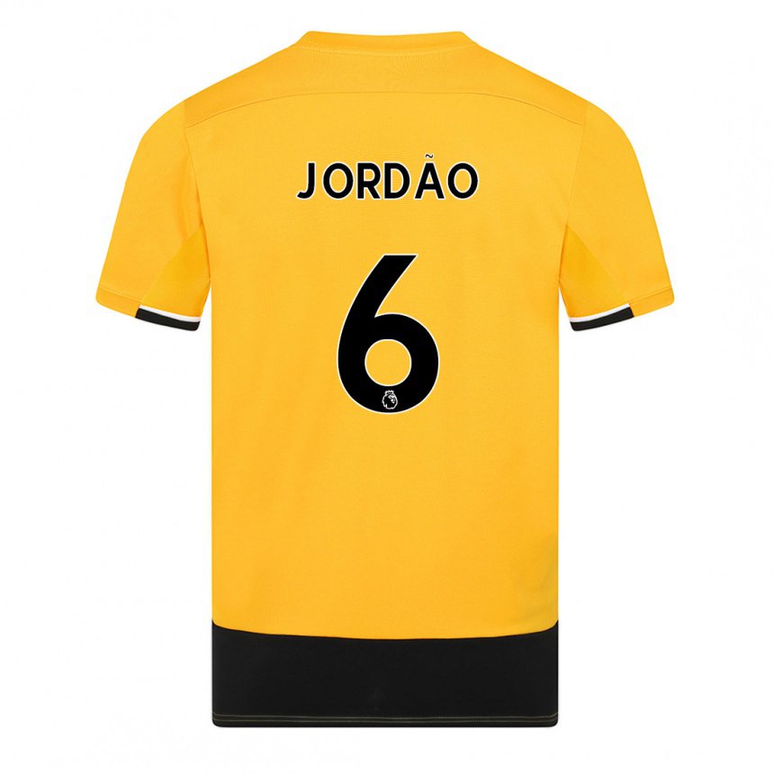 Herren Bruno Jordão #6 Gelb Schwarz Heimtrikot Trikot 2022/23 T-shirt Belgien