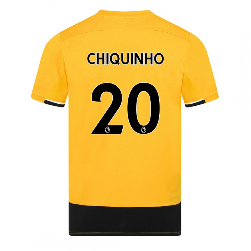 Herren Chiquinho #20 Gelb Schwarz Heimtrikot Trikot 2022/23 T-shirt Belgien