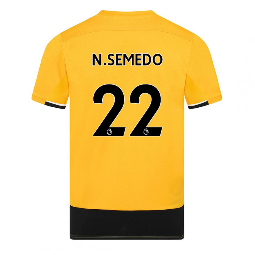 Herren Nelson Semedo #22 Gelb Schwarz Heimtrikot Trikot 2022/23 T-shirt Belgien