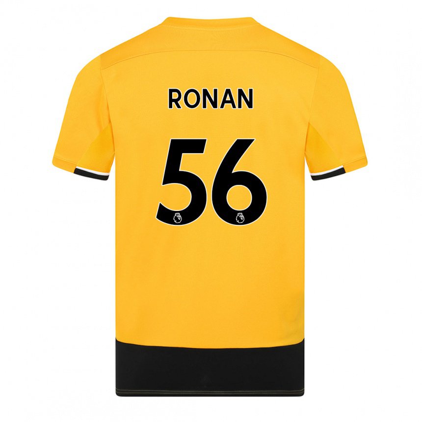 Herren Connor Ronan #56 Gelb Schwarz Heimtrikot Trikot 2022/23 T-shirt Belgien