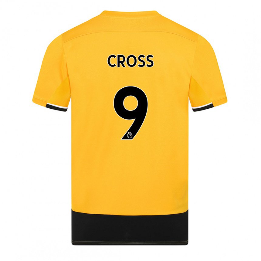 Herren Jade Cross #9 Gelb Schwarz Heimtrikot Trikot 2022/23 T-shirt Belgien