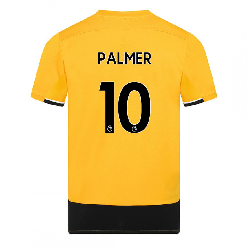 Herren Jamila Palmer #10 Gelb Schwarz Heimtrikot Trikot 2022/23 T-shirt Belgien