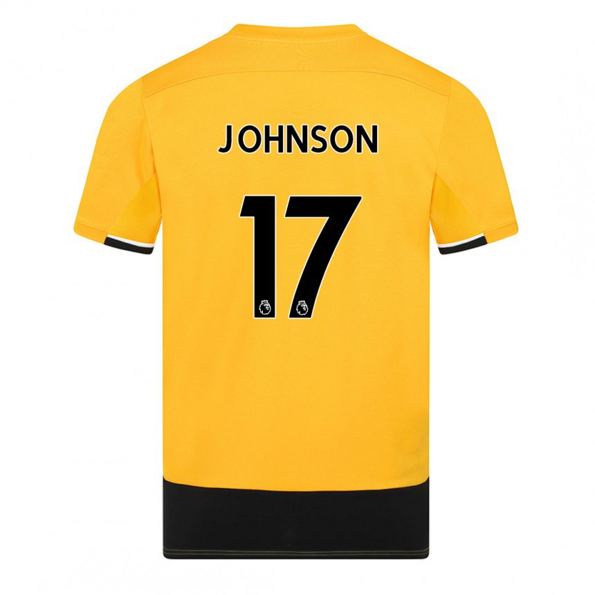 Herren Katie Johnson #17 Gelb Schwarz Heimtrikot Trikot 2022/23 T-shirt Belgien