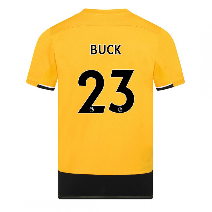 Herren Alex Buck #23 Gelb Schwarz Heimtrikot Trikot 2022/23 T-shirt Belgien