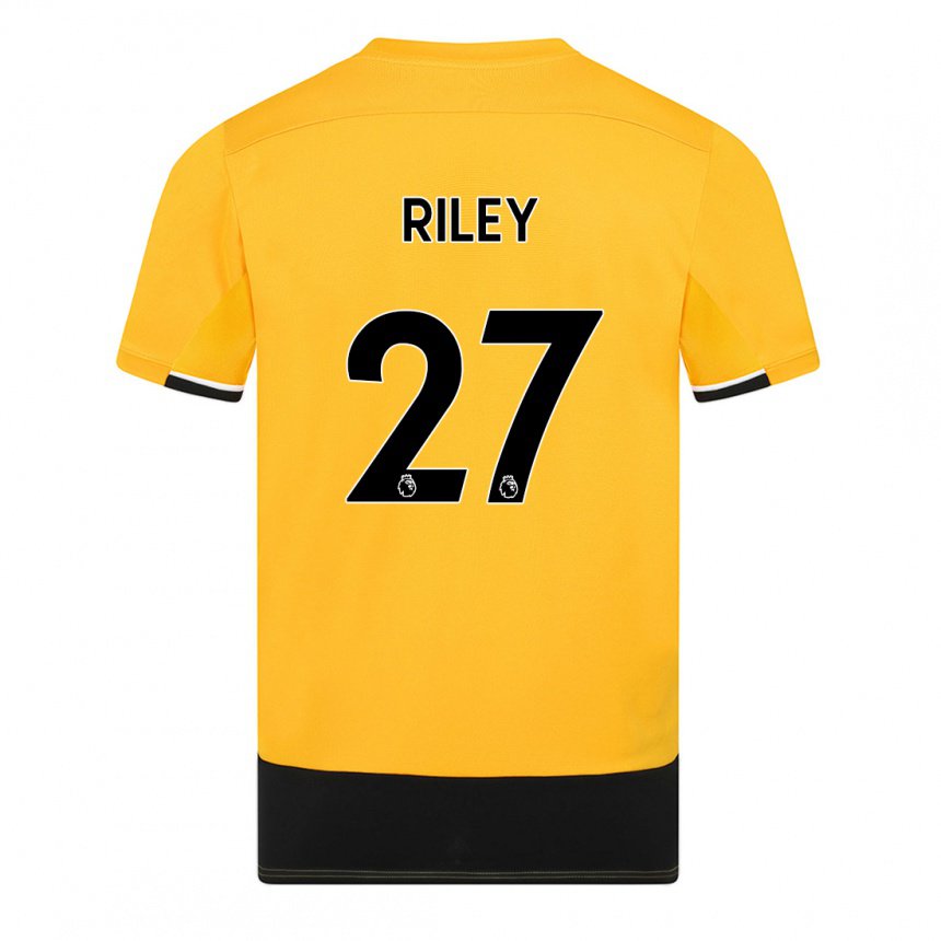 Herren Lauren Riley #27 Gelb Schwarz Heimtrikot Trikot 2022/23 T-shirt Belgien
