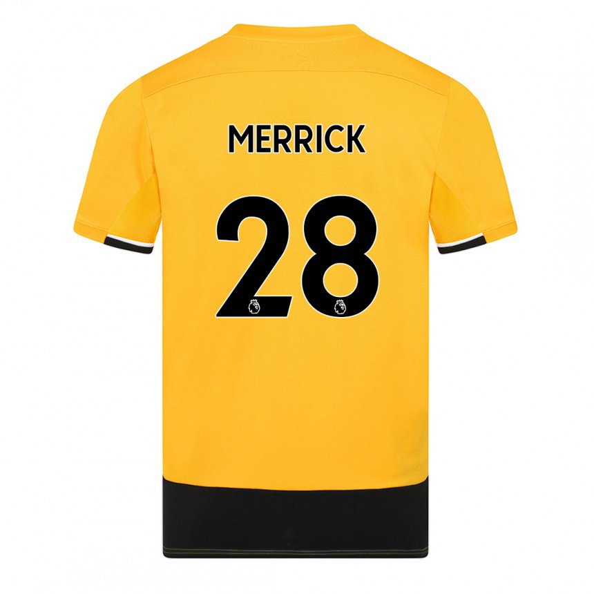 Herren Beth Merrick #28 Gelb Schwarz Heimtrikot Trikot 2022/23 T-shirt Belgien