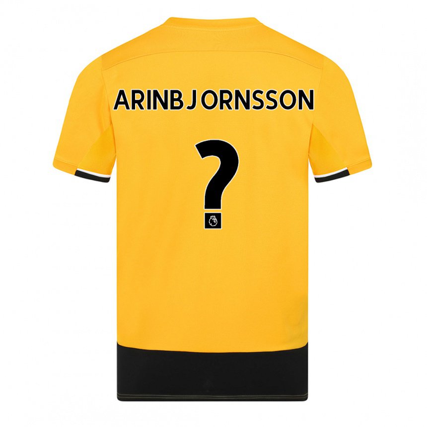 Herren Palmi Arinbjornsson #0 Gelb Schwarz Heimtrikot Trikot 2022/23 T-shirt Belgien