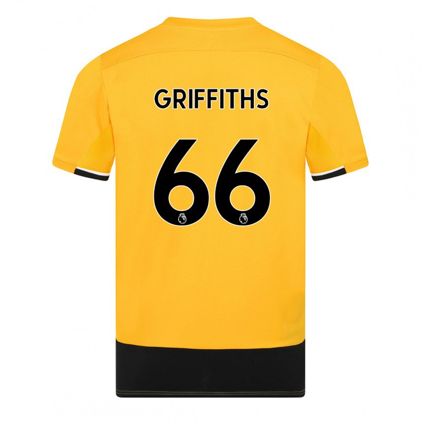 Herren Harvey Griffiths #66 Gelb Schwarz Heimtrikot Trikot 2022/23 T-shirt Belgien