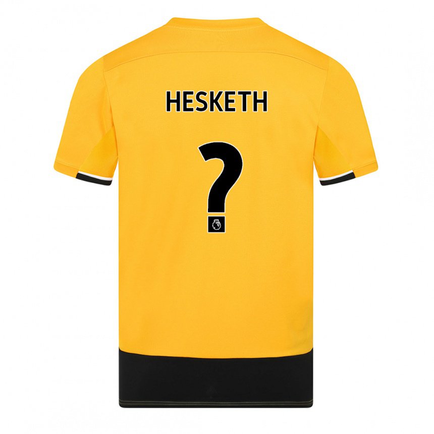 Herren Owen Hesketh #0 Gelb Schwarz Heimtrikot Trikot 2022/23 T-shirt Belgien
