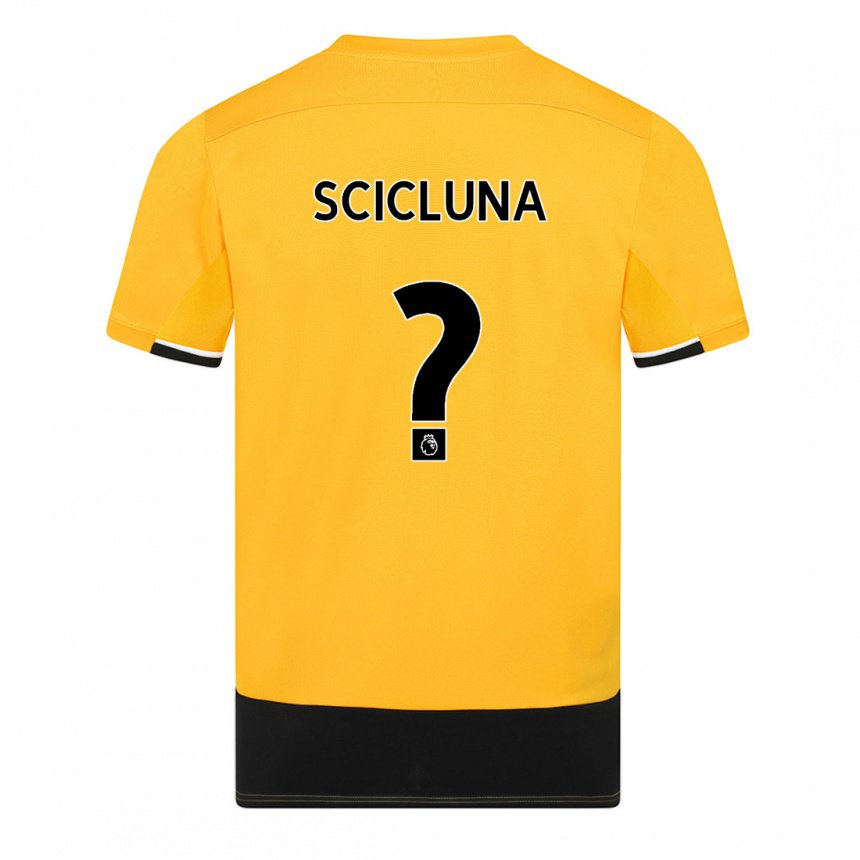 Herren Dylan Scicluna #0 Gelb Schwarz Heimtrikot Trikot 2022/23 T-shirt Belgien