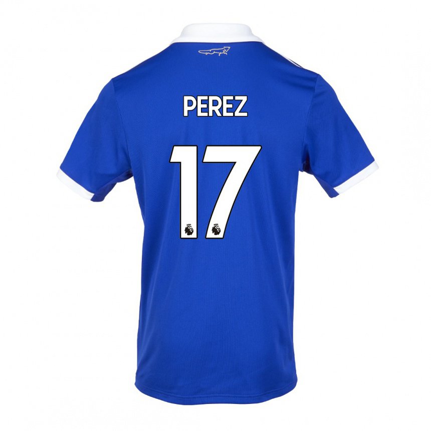 Herren Ayoze Perez #17 Blau Weiss Heimtrikot Trikot 2022/23 T-shirt Belgien