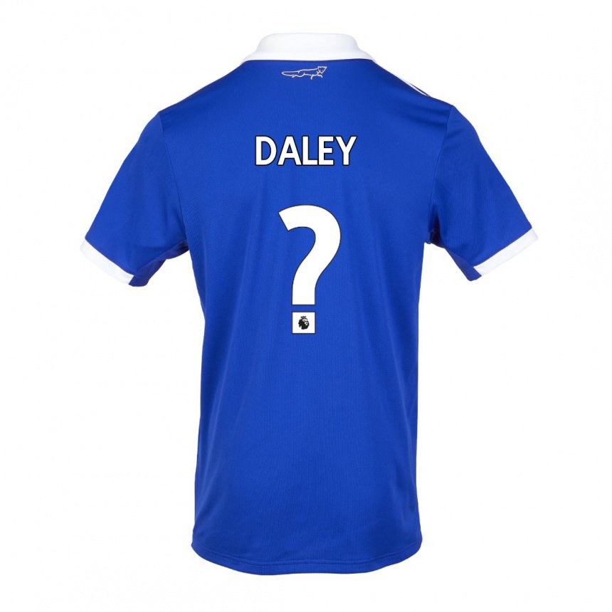 Homme Maillot Karl Daley #0 Bleu Blanc Tenues Domicile 2022/23 T-shirt Belgique