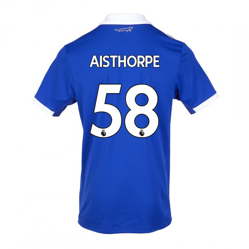 Herren Bailey Aisthorpe #58 Blau Weiss Heimtrikot Trikot 2022/23 T-shirt Belgien