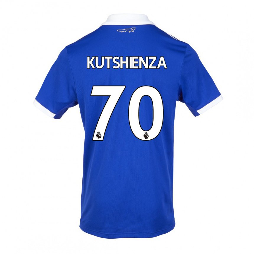Herren Jesper Kutshienza #70 Blau Weiss Heimtrikot Trikot 2022/23 T-shirt Belgien
