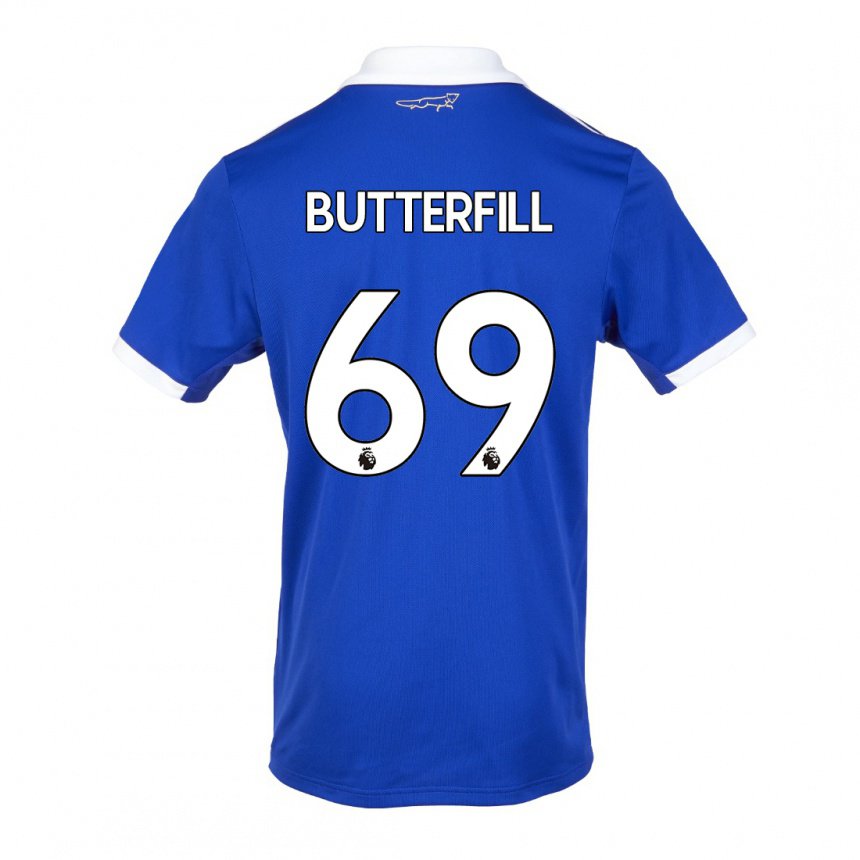 Herren Jack Butterfill #69 Blau Weiss Heimtrikot Trikot 2022/23 T-shirt Belgien