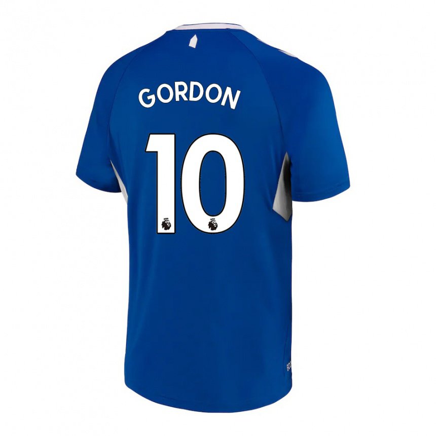 Herren Anthony Gordon #10 Dunkelblau Weiß Heimtrikot Trikot 2022/23 T-shirt Belgien