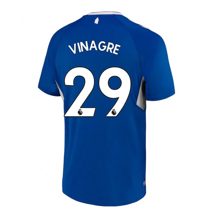 Homme Maillot Ruben Vinagre #29 Bleu Foncé Blanc Tenues Domicile 2022/23 T-shirt Belgique
