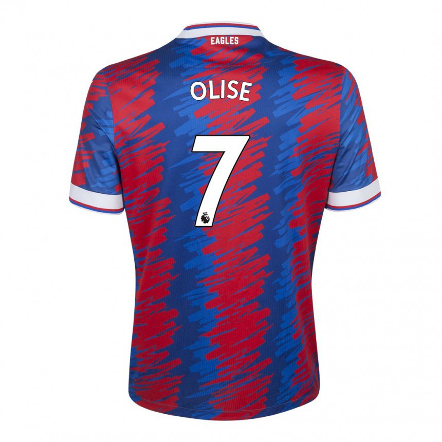 Herren Michael Olise #7 Rot Blau Heimtrikot Trikot 2022/23 T-shirt Belgien