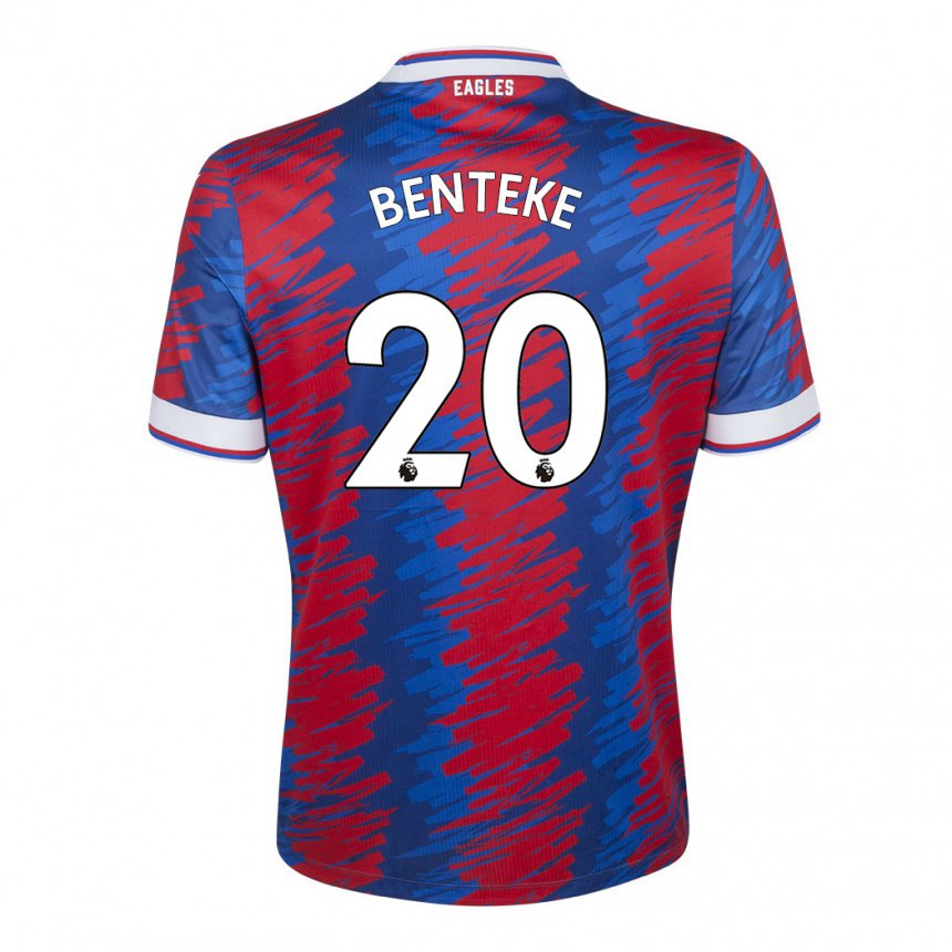 Homme Maillot Christian Benteke #20 Rouge Bleu Tenues Domicile 2022/23 T-shirt Belgique