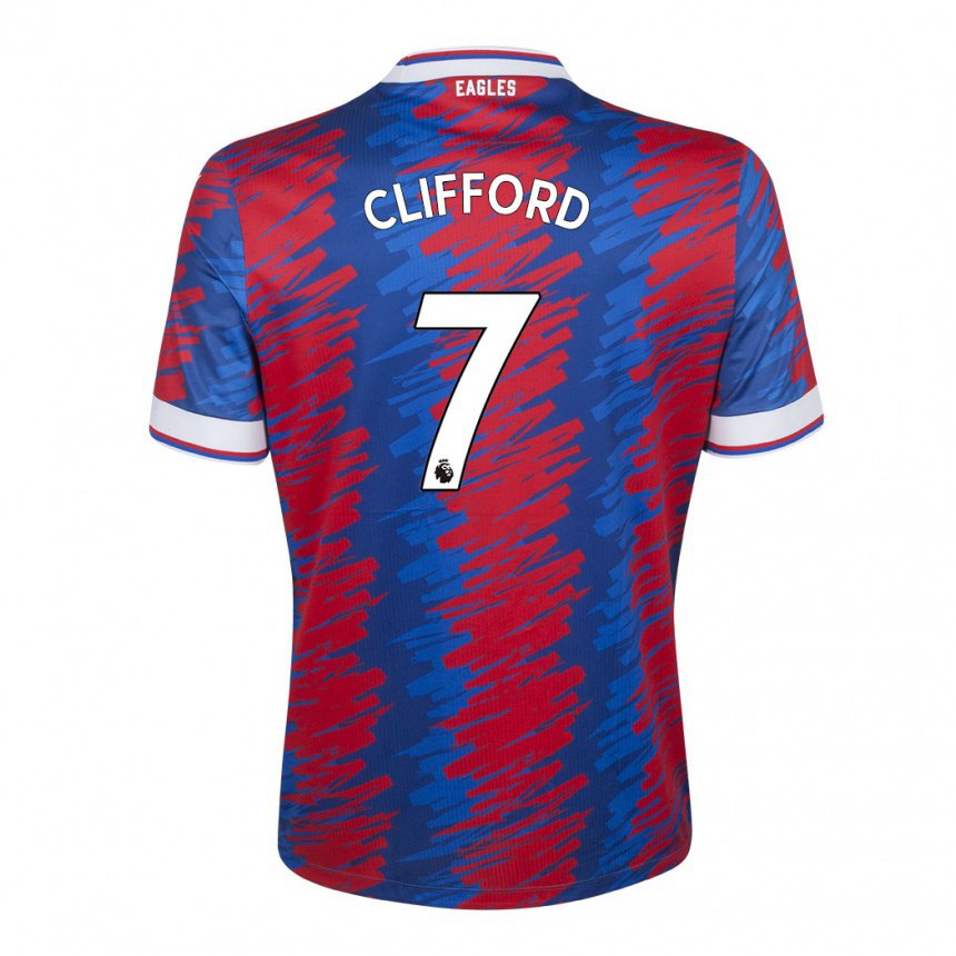 Herren Charley Clifford #7 Rot Blau Heimtrikot Trikot 2022/23 T-shirt Belgien