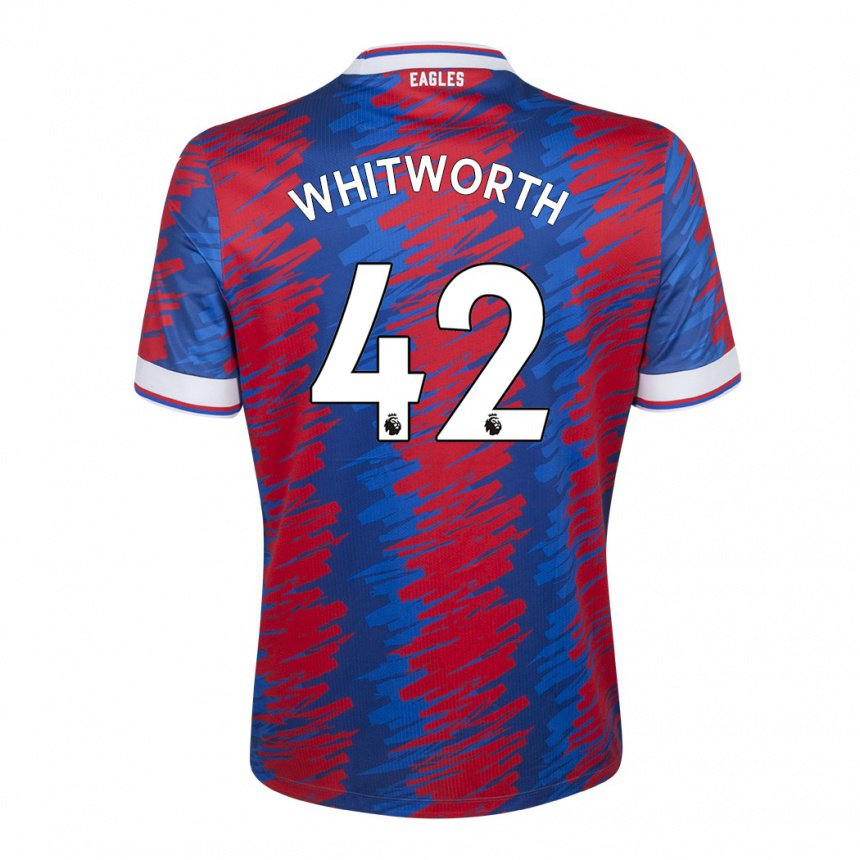 Herren Joe Whitworth #42 Rot Blau Heimtrikot Trikot 2022/23 T-shirt Belgien