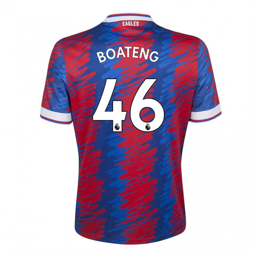 Herren Malachi Boateng #46 Rot Blau Heimtrikot Trikot 2022/23 T-shirt Belgien