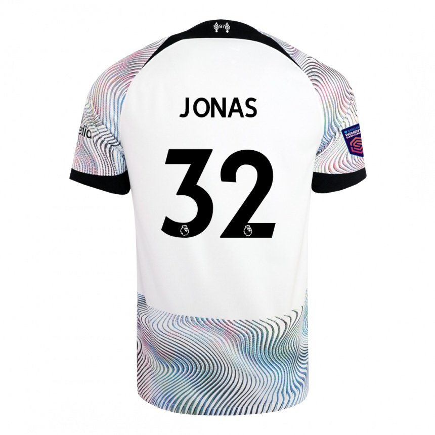 Homme Maillot Lee Jonas #32 Blanc Coloré Tenues Extérieur 2022/23 T-shirt Belgique