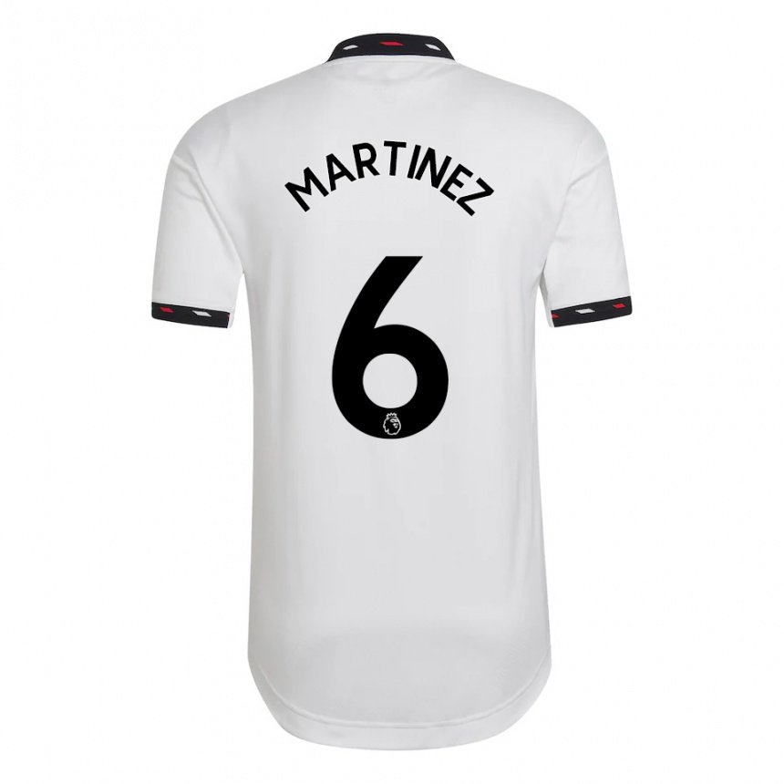 Homme Maillot Lisandro Martinez #6 Blanc Tenues Extérieur 2022/23 T-shirt Belgique
