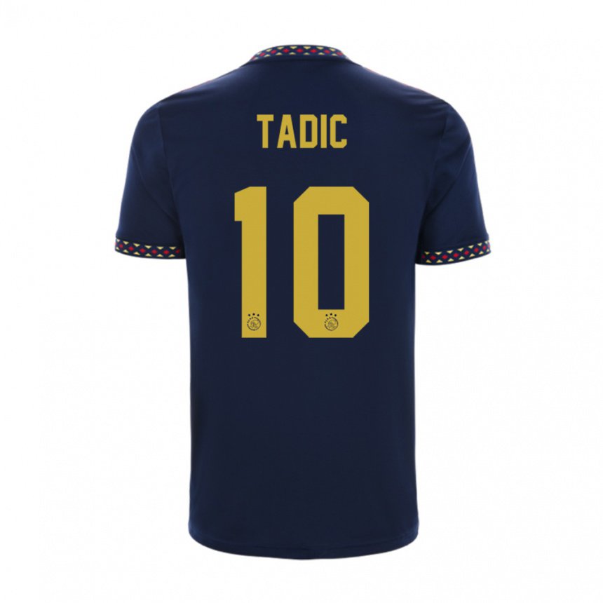 Herren Dusan Tadic #10 Dunkelblau Auswärtstrikot Trikot 2022/23 T-shirt Belgien
